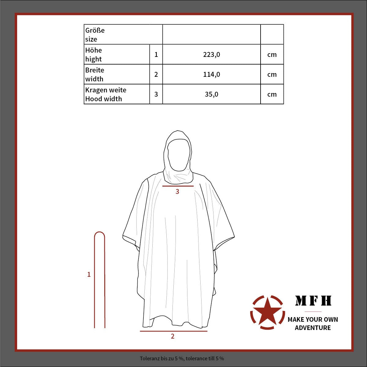 Poncho US Ripstop - Woodland