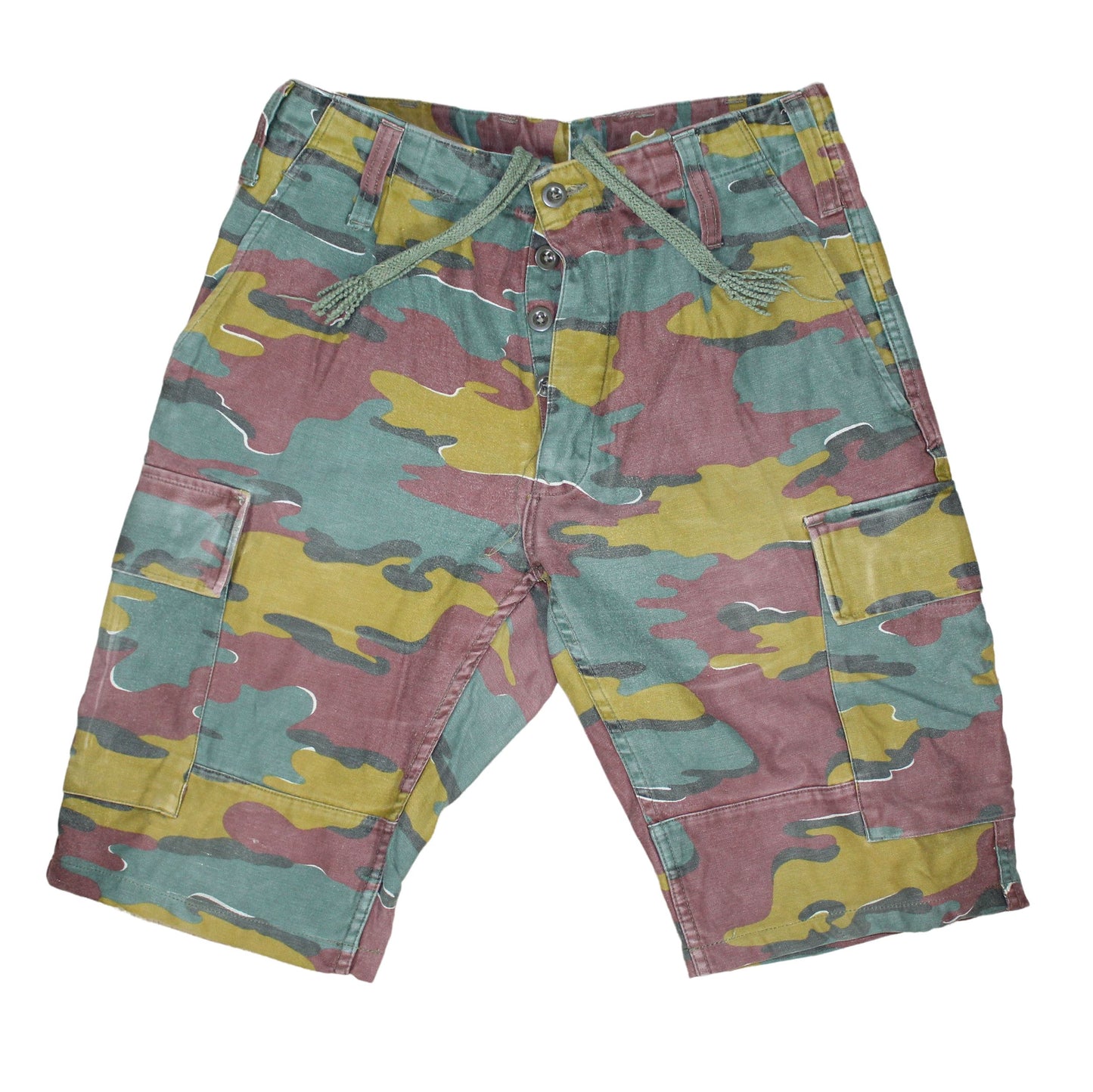 Belgian army camouflaged shorts